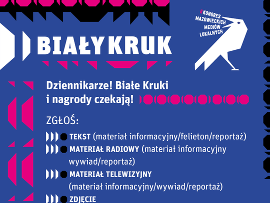 „Biały Kruk” dla dziennikarzy mediów lokalnych – ostatnie dni na zgłoszenia!