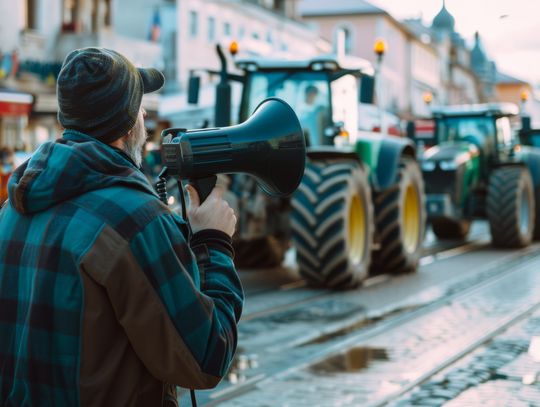 Ciągniki wyjadą na drogi „Mogą występować utrudnienia na zjeździe i wyjeździe na autostradę A2”
