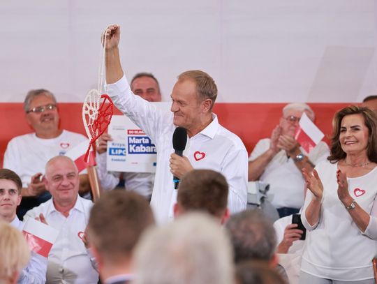 Donald Tusk z wizytą w Pruszkowie