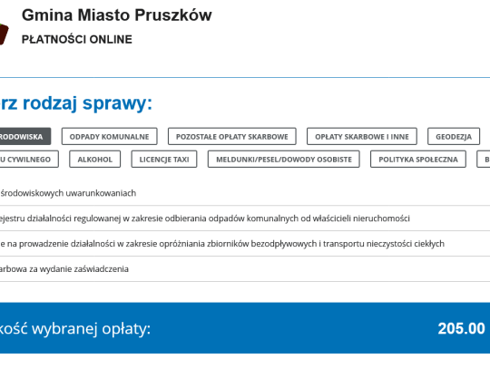 E-płatności dla mieszkańców Pruszkowa