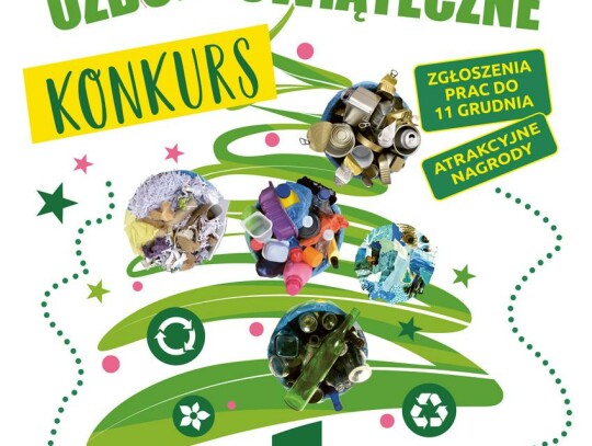 Konkurs dla mieszkańców gminy - recyklingowe ozdoby świąteczne