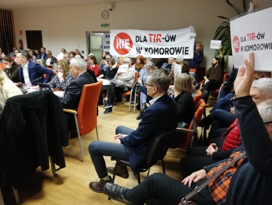 Nie dla tirów w Komorowie