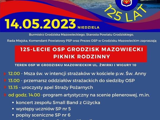 Niedziela w Grodzisku Mazowieckim pełna atrakcji: pikniki i święto strażaków.