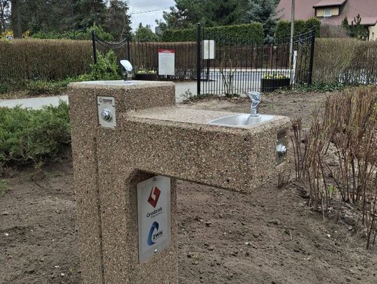 Nowy zdrój wody w Parku Skarbków