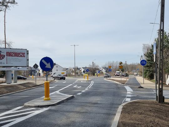 Ostatnie działania przy budowie ronda w Otrębusach