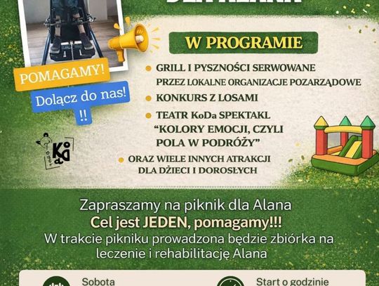 Piknik charytatywny dla Alana w Żabiej Woli