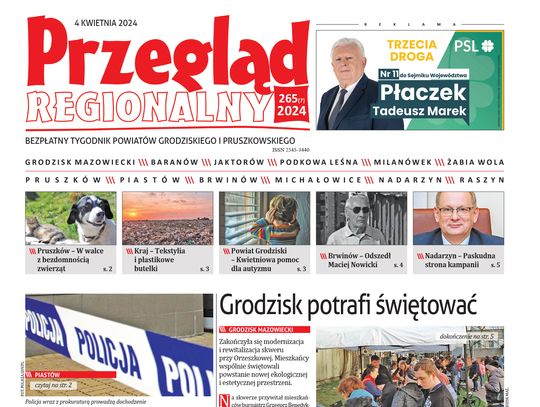 Przegląd Regionalny, wydanie 265, gazeta Grodzisk, gazeta Pruszków