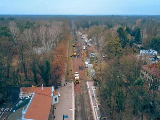 Remont WKD w Podkowie Leśnej trwa [GALERIA ZDJĘĆ]