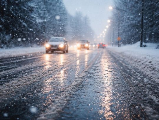 Śliskie drogi i marznący deszcz. Policja ostrzega kierowców i pieszych