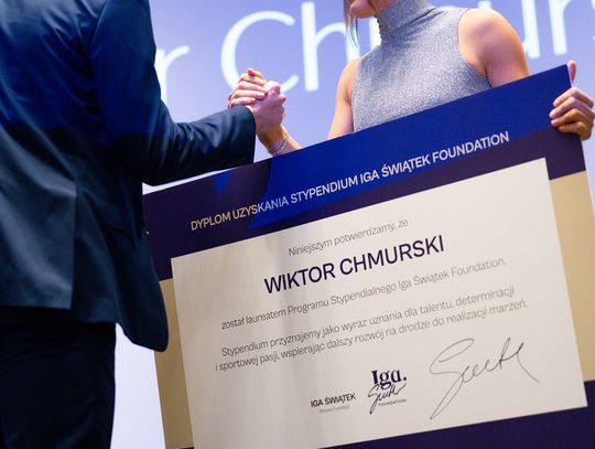 Sportowa duma Pruszkowa. Wiktor Chmurski w elitarnym programie Fundacji Igi Świątek
