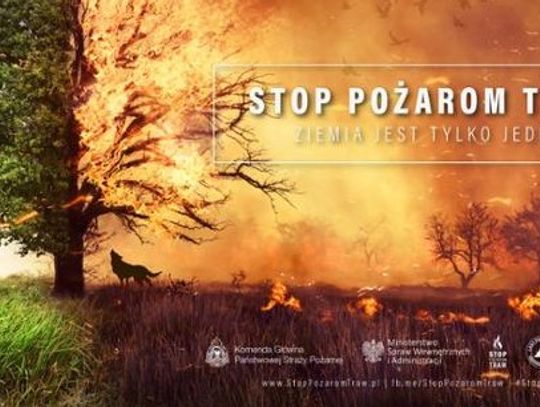 Stop pożarom traw, czyli nie podpalaj!