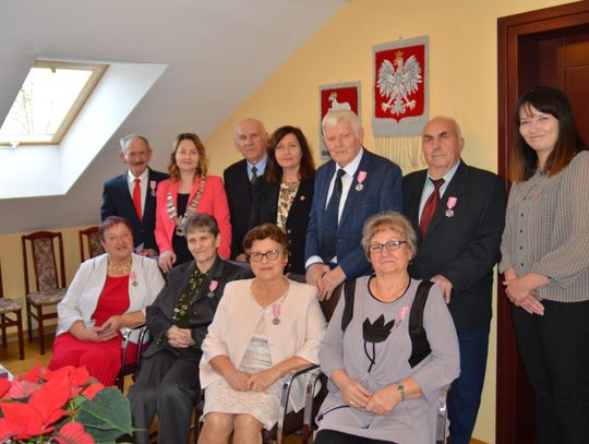 Uhonorowani medalami za długoletnie pożycie małżeńskie