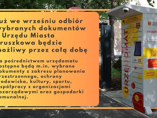 Urzędomat w Pruszkowie. Dokumenty odbierzesz przez całą dobę