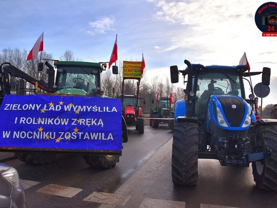 Uwaga na trudnienia drogowe podczas protestów rolników