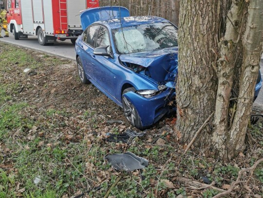 Wypadek na trasie Młochów - Krakowiany