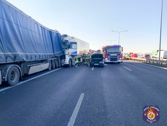 Wypadek na trasie S8, są utrudnienia