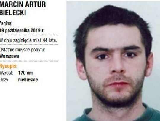 Zaginął Marcin Artur Bielecki