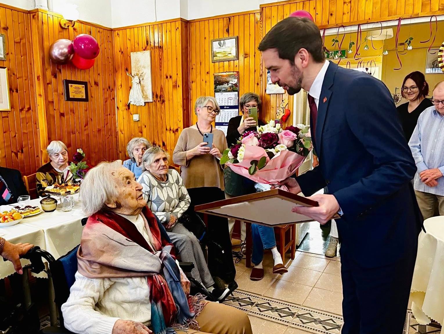 104. urodziny Janiny Soporek - honorowej mieszkanki Grodziska Mazowieckiego