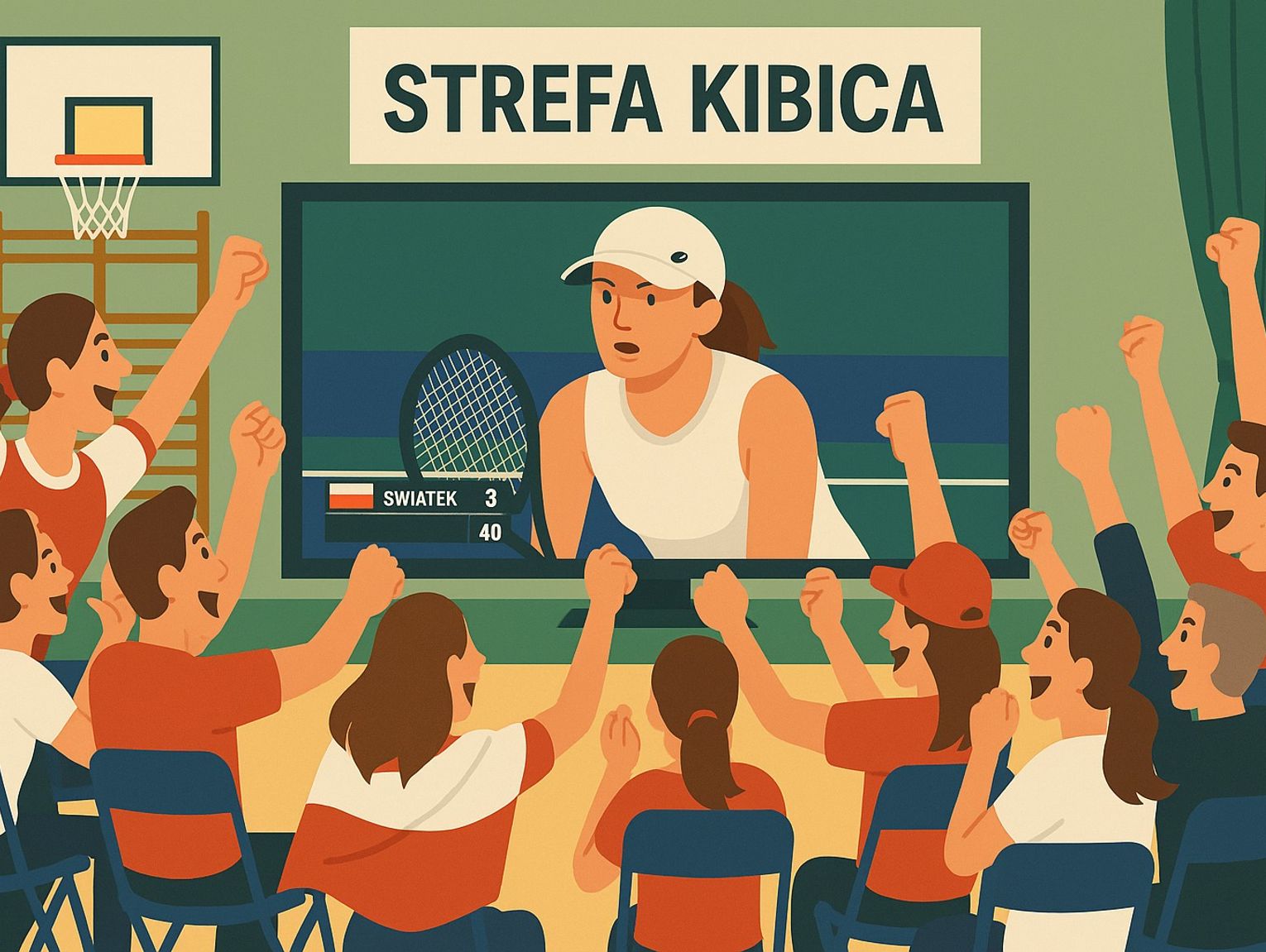 Iga Świątek z gratulacjami od Wójt Raszyna