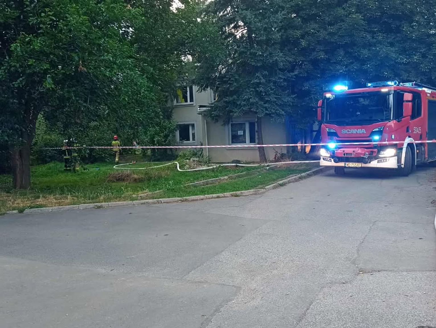 Kolejny pożar przy ul. Piwnej 7 w Pruszkowie
