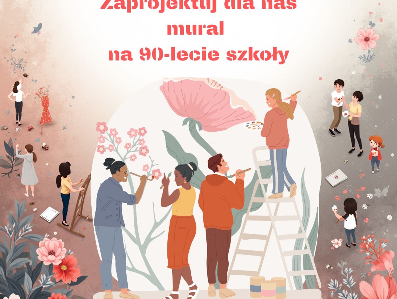 Konkurs na mural z okazji 90-lecia Szkoły Podstawowej nr 2 w Milanówku