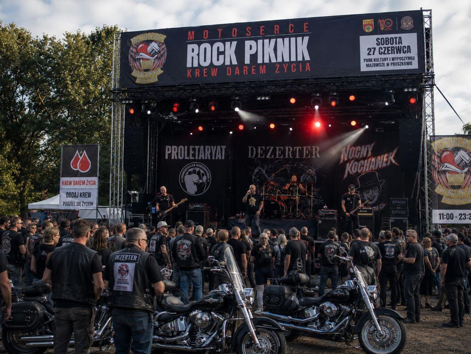 Motoserce Rock Piknik 2026. Proletaryat, Dezerter i Nocny Kochanek zagrają w Pruszkowie