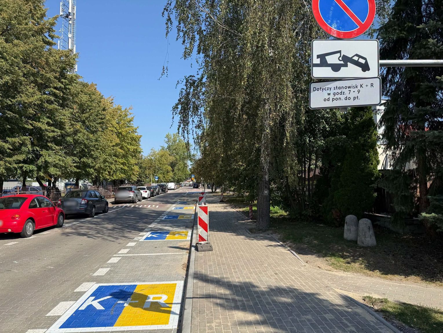 Nowa strefa Kiss & Ride przy szkole w Raszynie