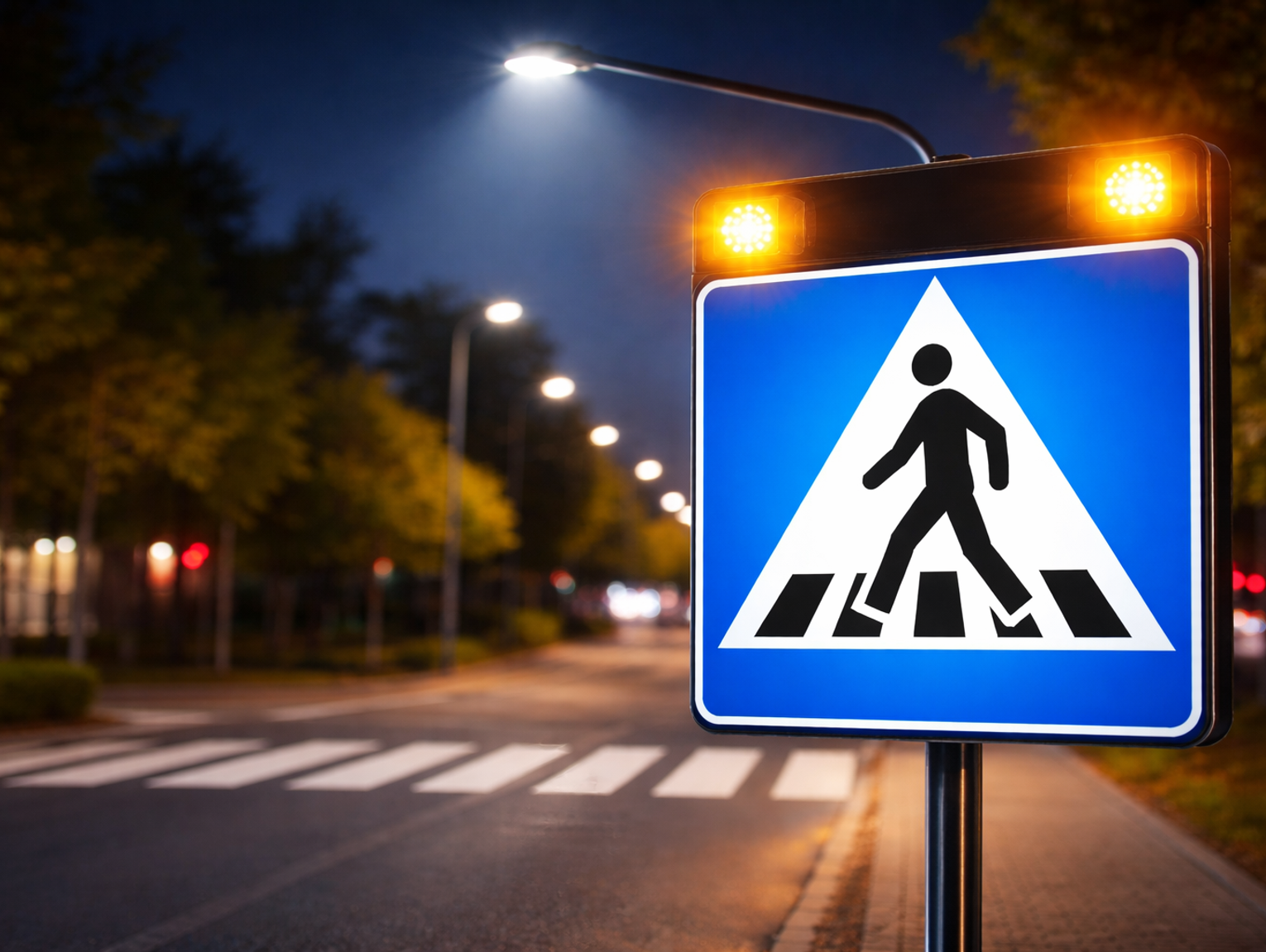 Nowe doświetlenia przejść w powiecie pruszkowskim. 21 lokalizacji poprawi bezpieczeństwo