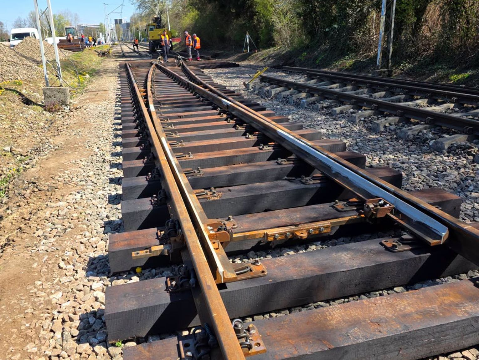 Nowe rozjazdy WKD przy Reducie Ordona już gotowe!