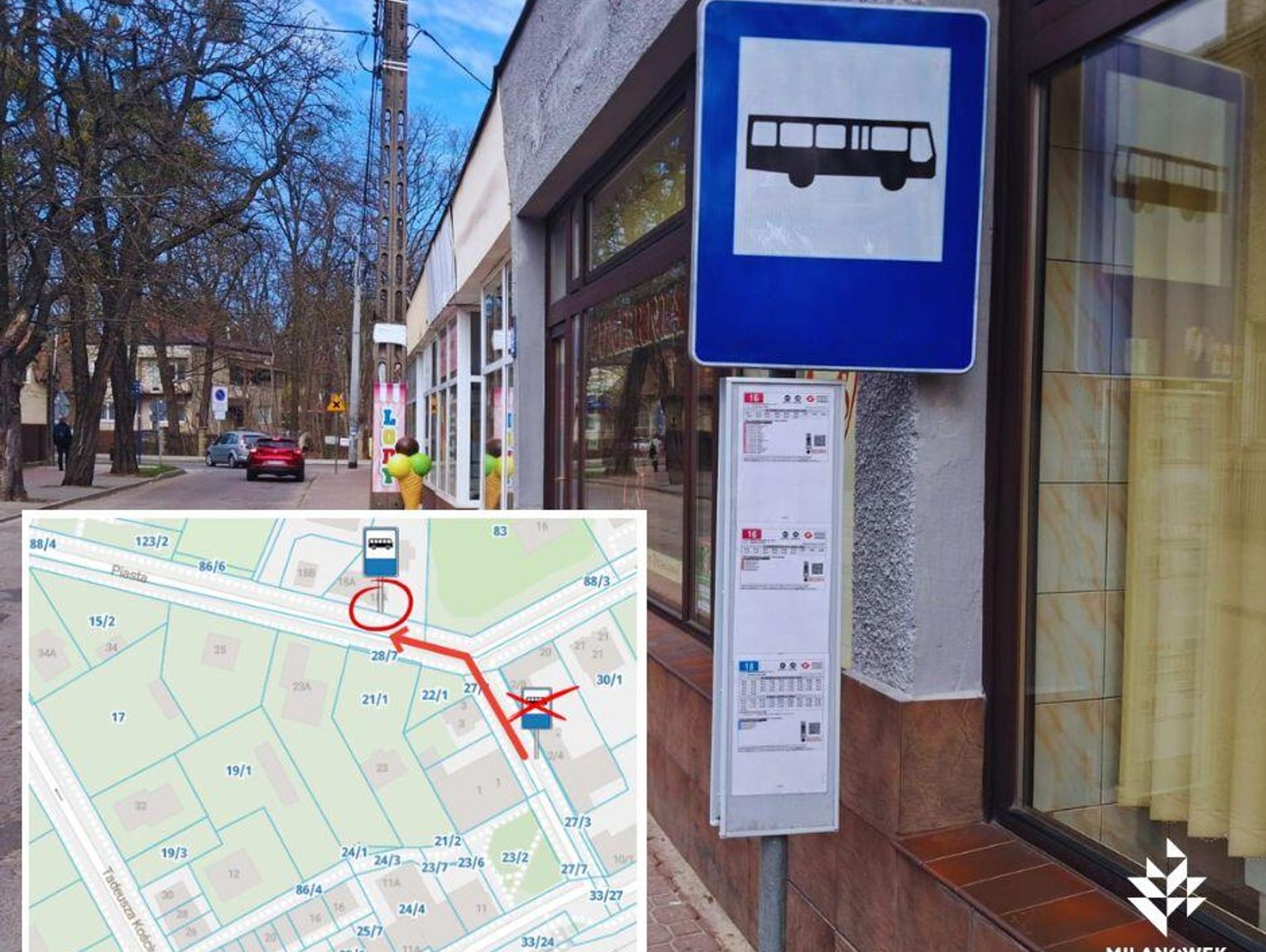 Przeniesienie przystanku w Milanówku wywołało burzę