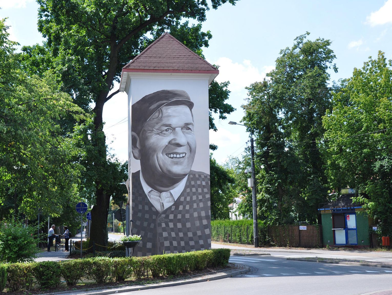 Uśmiech Wacława Kowalskiego z Brwinowa na wystawie w Łazienkach Królewskich