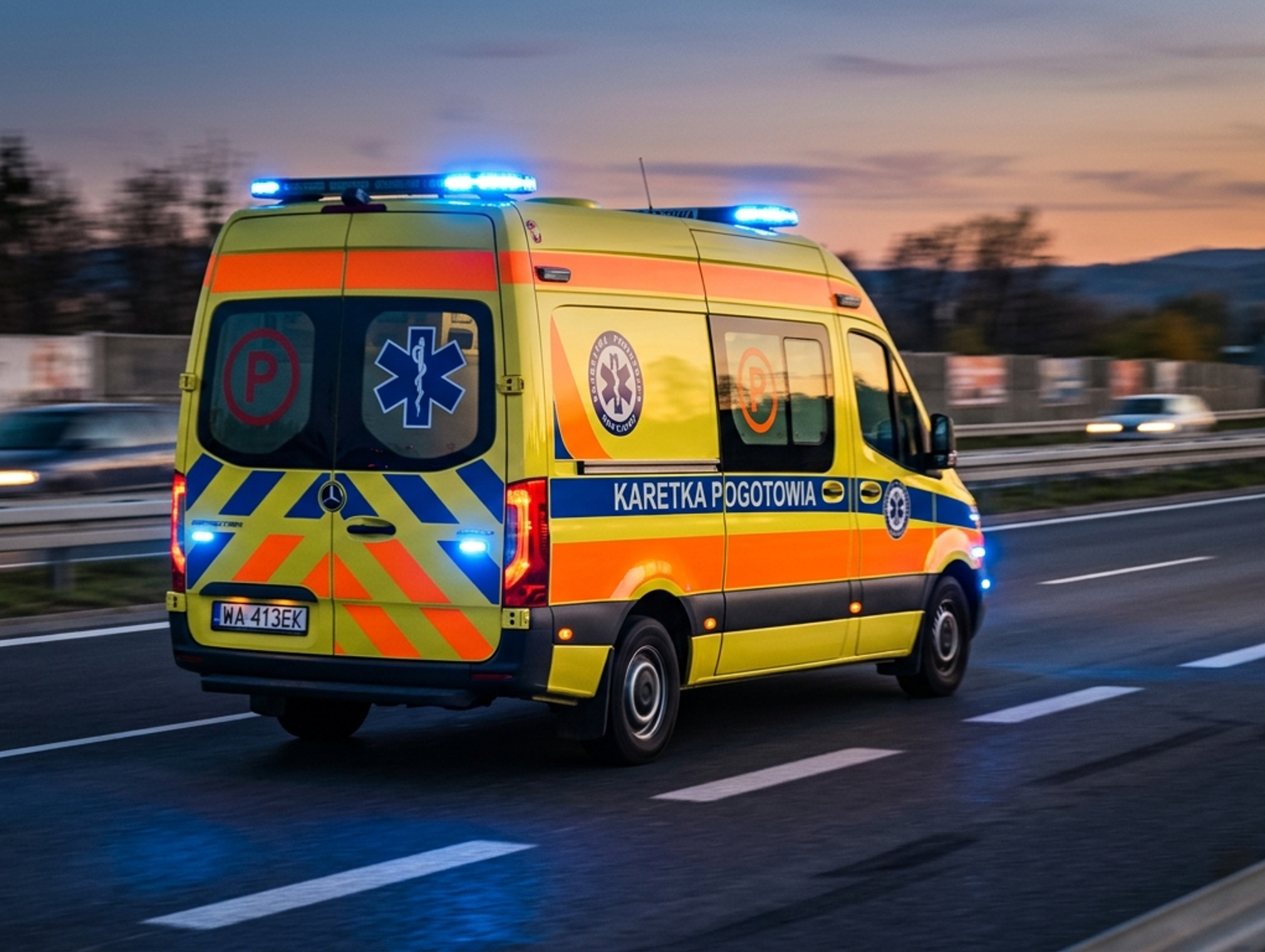 Wypadek wiatrakowca w Baranowie pod Warszawą: Maszyna spłonęła, dwie osoby ranne
