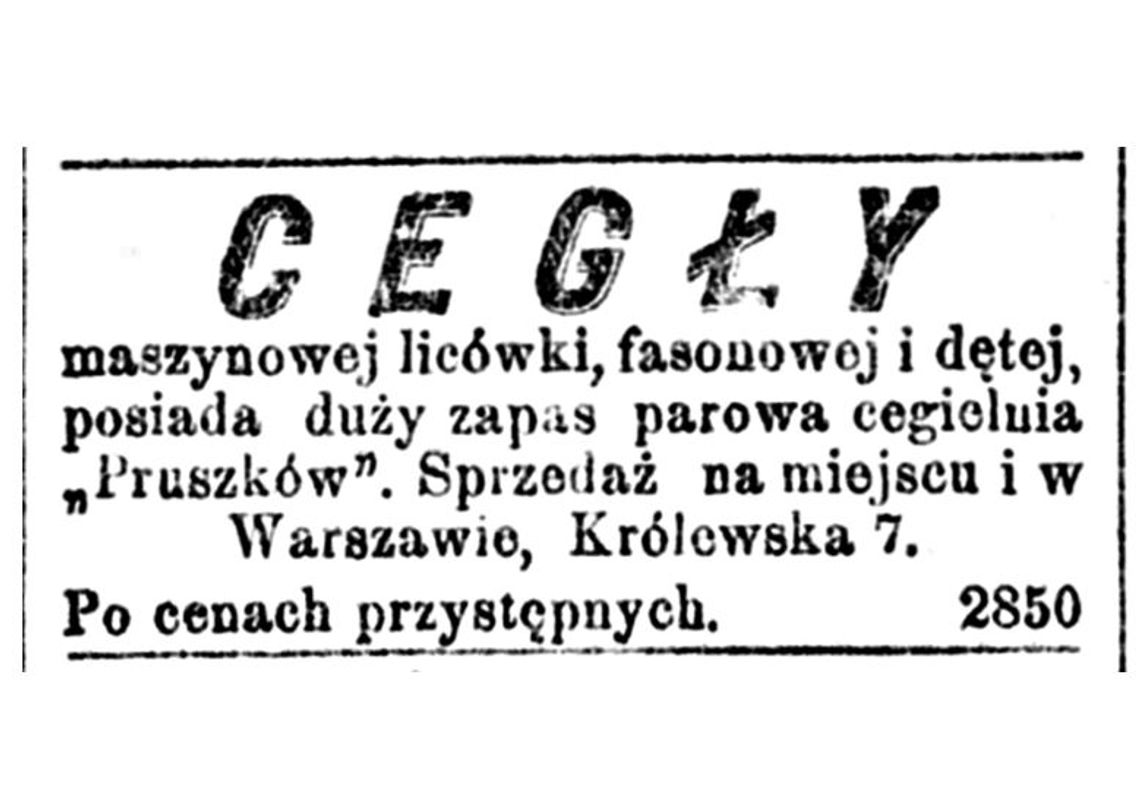 Awantura o cegłę, cegielnię i hrabiego Potulickiego