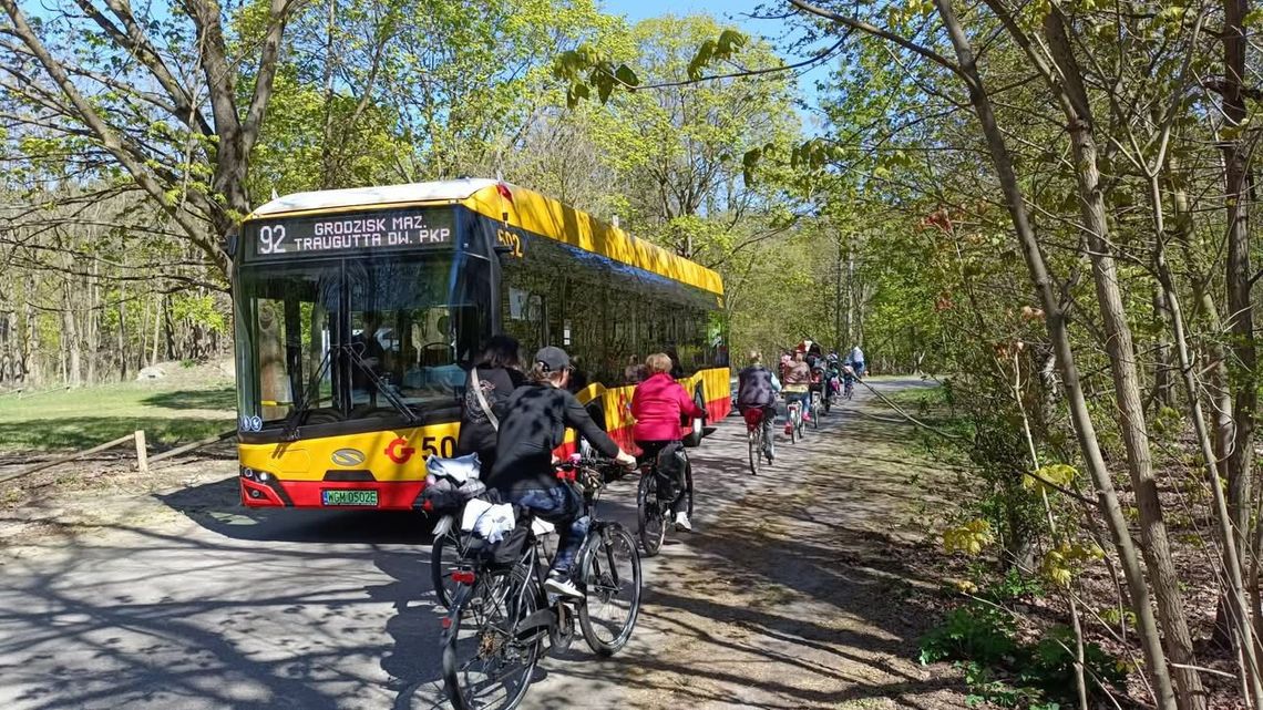 Bezpłatne wycieczki rowerowe i piesze z przewodnikiem po Kampinosie. Można dojechać autobusami GPA