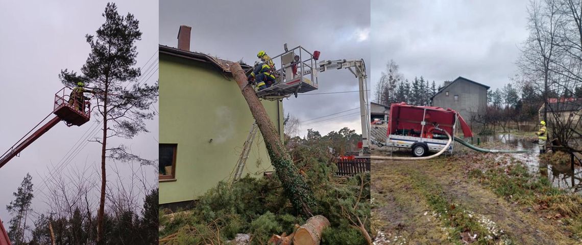 Blisko pięćset interwencji grodziskiej Państwowej Straży Pożarnej po przejściu huraganu