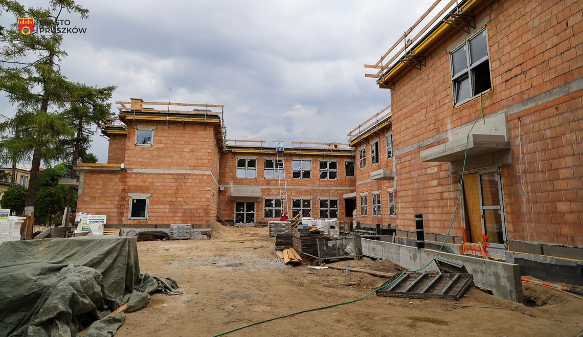 Budowa Przedszkola Miejskiego nr. 9 w Pruszkowie trwa