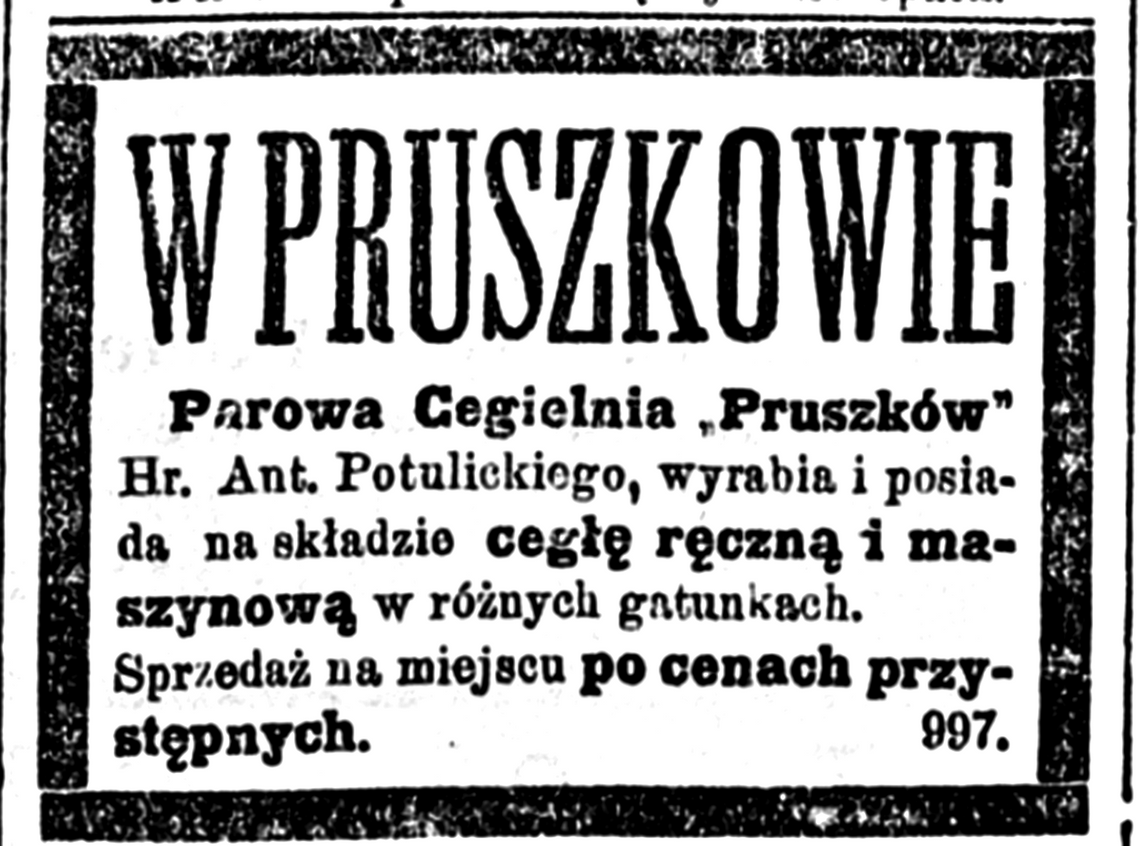 Cegielnia Pruszków. Jak hrabia Potulicki wygrał kontrakt życia i zbudował ceglane imperium