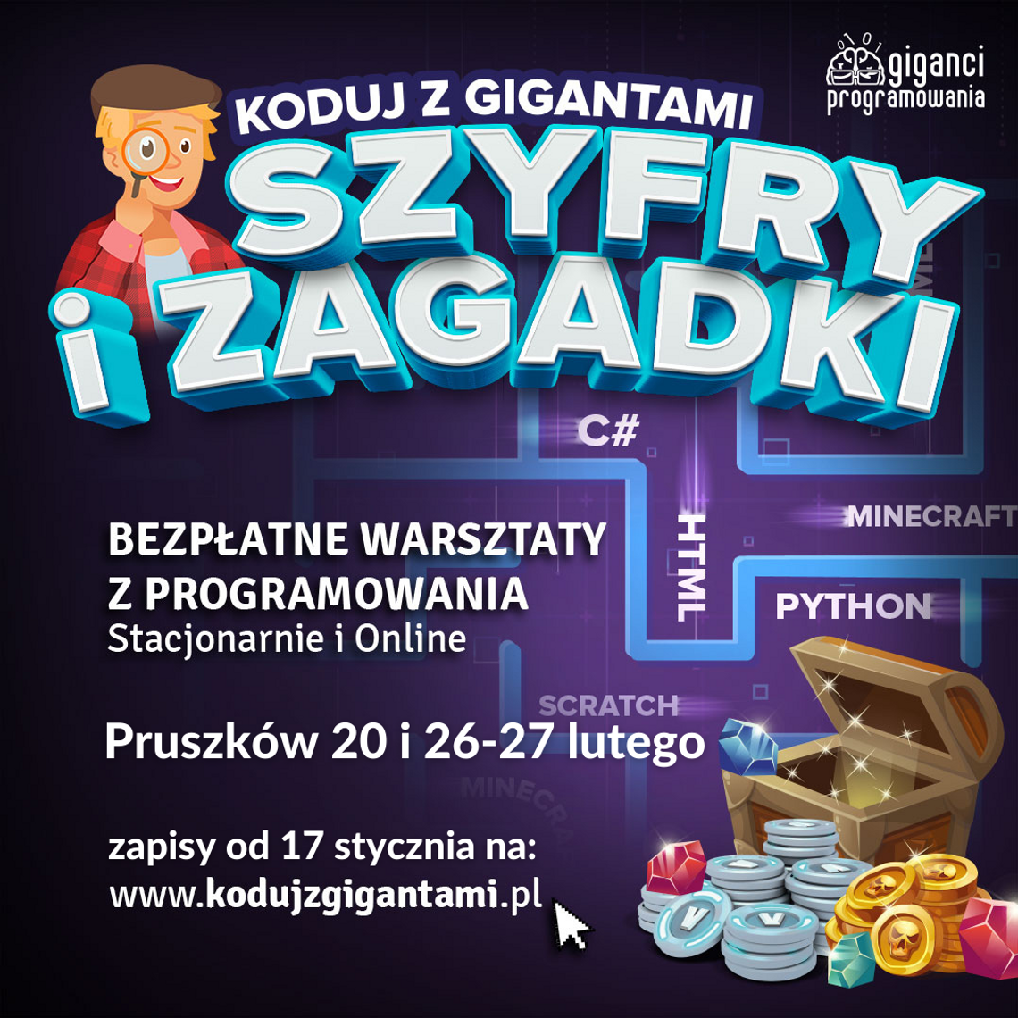 Giganci Programowania zapraszają na bezpłatną naukę programowania