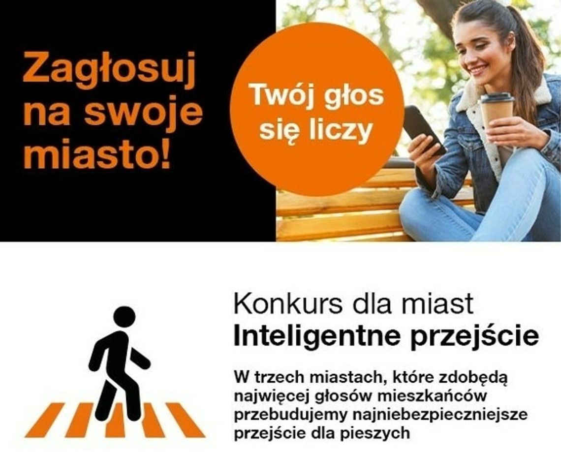 Głosuj na Grodzisk Mazowiecki w konkursie inteligentne przejście dla pieszych