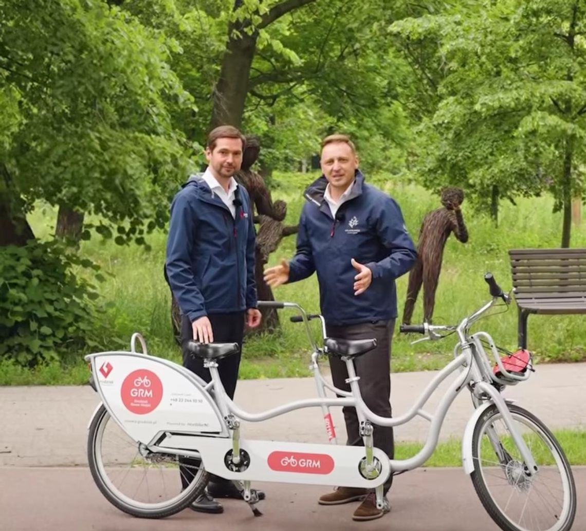 Grodzisk i Milanówek połączy miejski rower. Do floty dołączył tandem Grodzisk i Milanówek połączy miejski rower. Do floty dołączył tandem