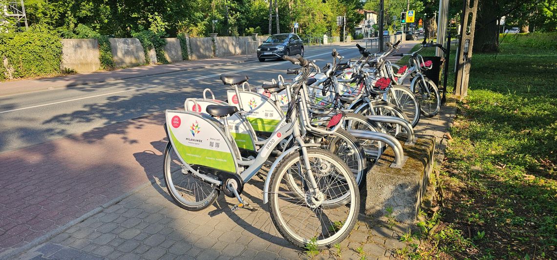 Grodziski Rower Miejski wjechał do Milanówka