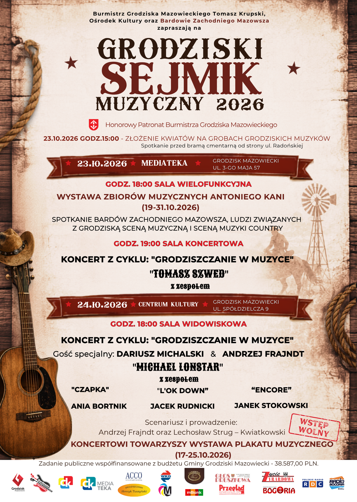 Grodziski Sejmik Muzyczny wraca. Dwa dni muzyki folkowej i country Grodziski Sejmik Muzyczny wraca. Dwa dni muzyki folkowej i country