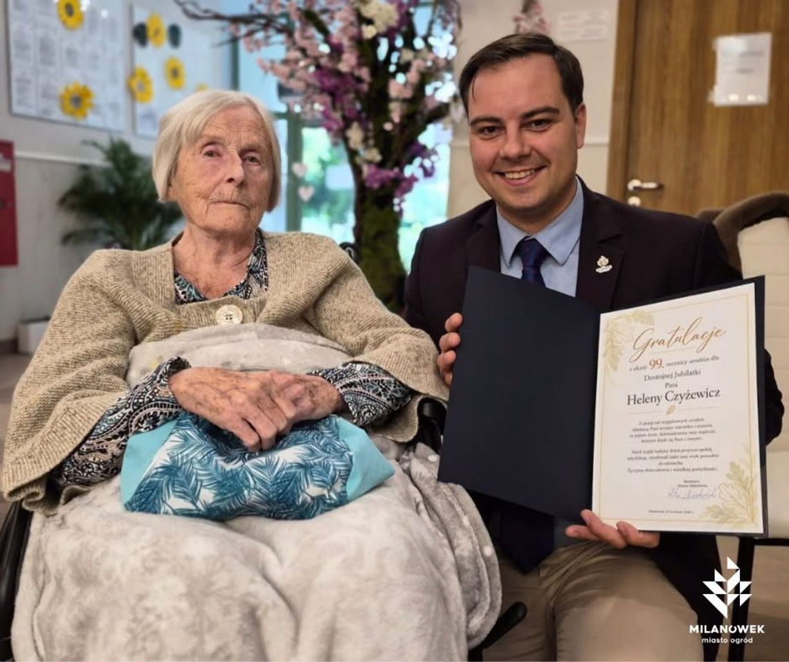 Helena Czyżewicz skończyła 99 lat. Jest świadkiem historii Milanówka Helena Czyżewicz skończyła 99 lat. Jest świadkiem historii Milanówka