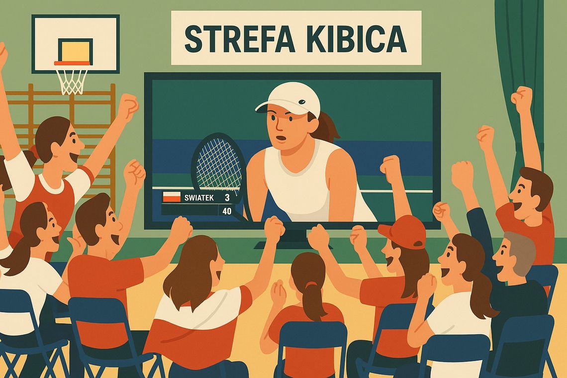 Iga Świątek z gratulacjami od Wójt Raszyna