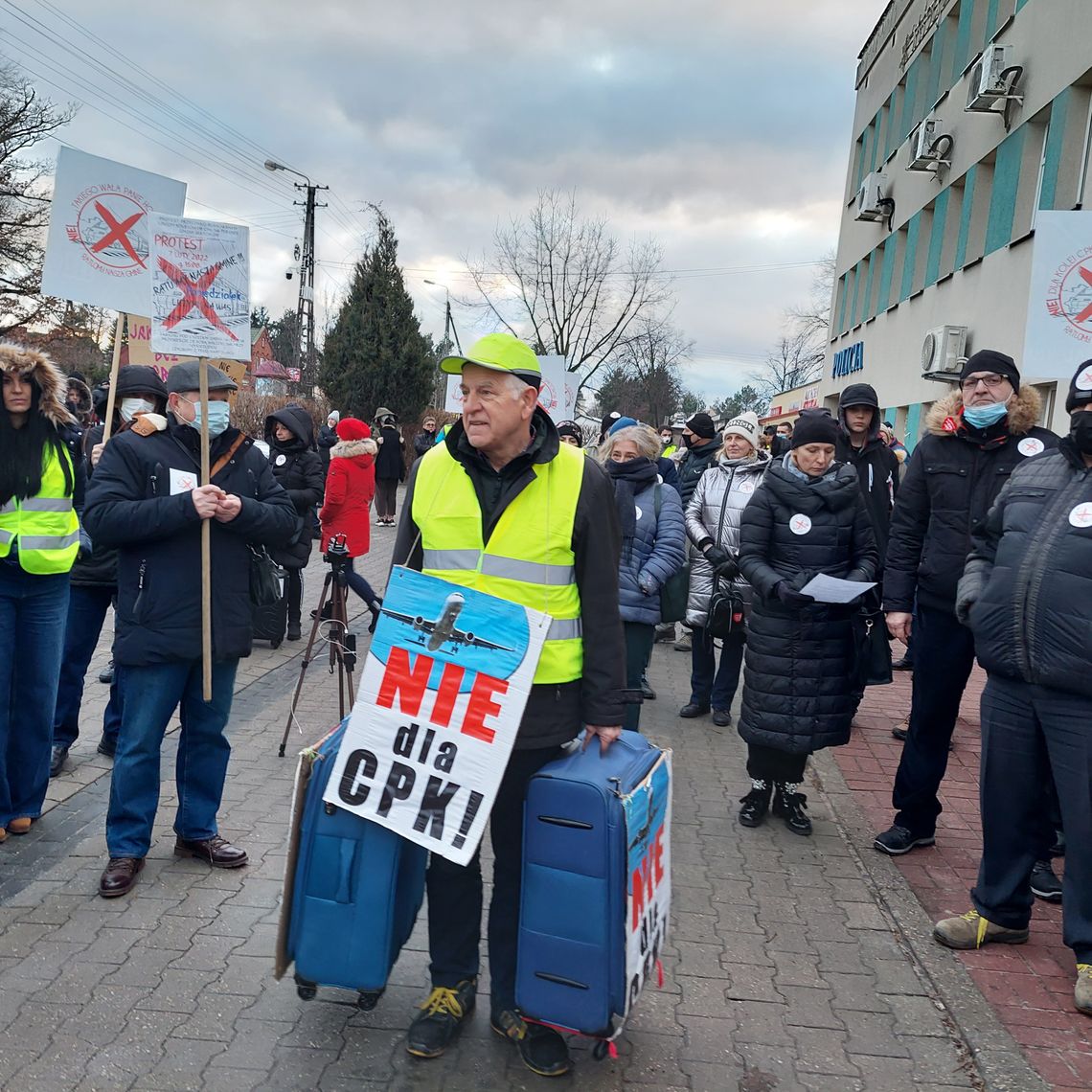 Mieszkańcy nie chcą torów CPK. Protest w gminie Jaktorów