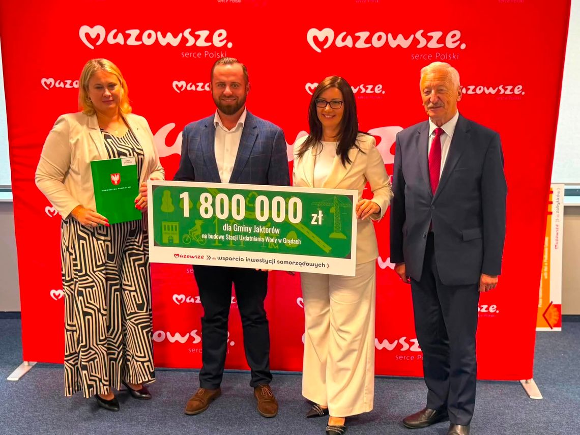 Jaktorów z 1,8 mln zł na nową stację uzdatniania wody Jaktorów z 1,8 mln zł na nową stację uzdatniania wody