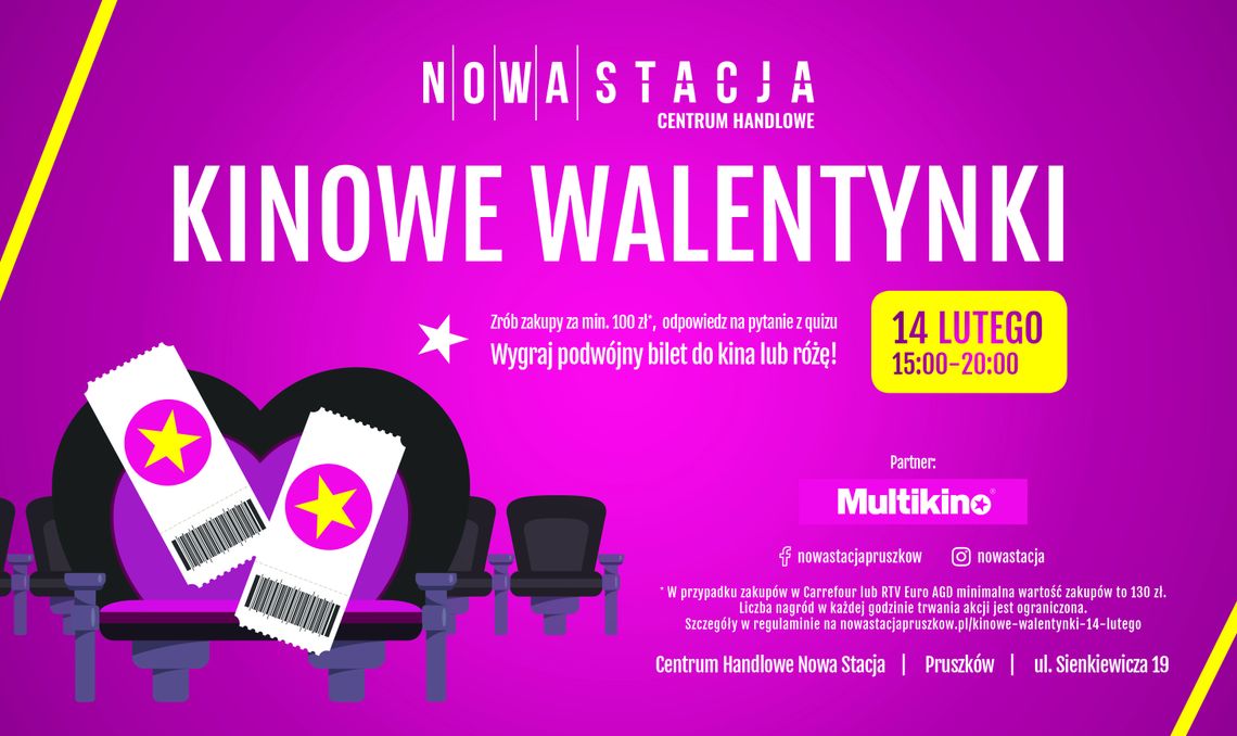 Kinowe walentynki w Nowej Stacji w Pruszkowie