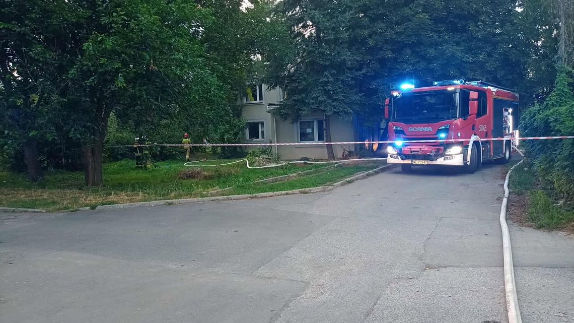 Kolejny pożar przy ul. Piwnej 7 w Pruszkowie