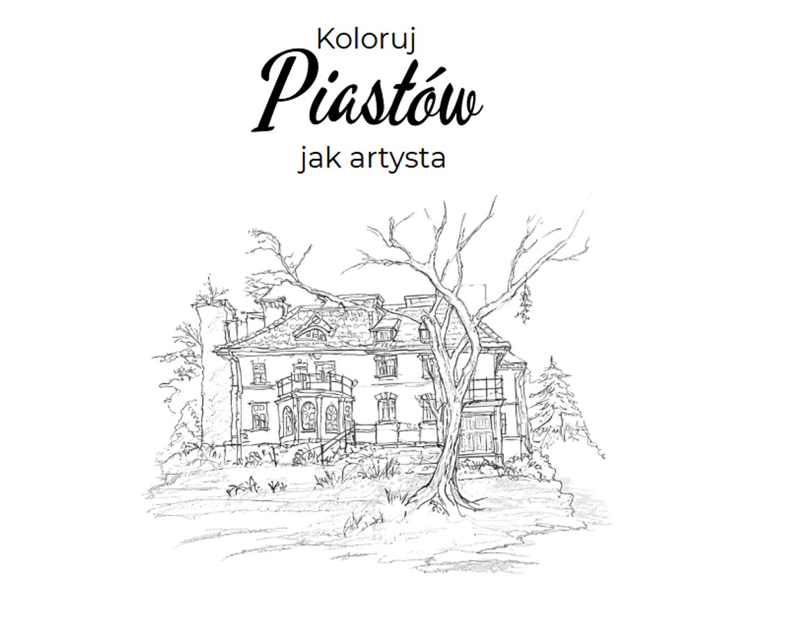 „Koloruj Piastów jak artysta”. Jubileuszowa kolorowanka dla mieszkańców