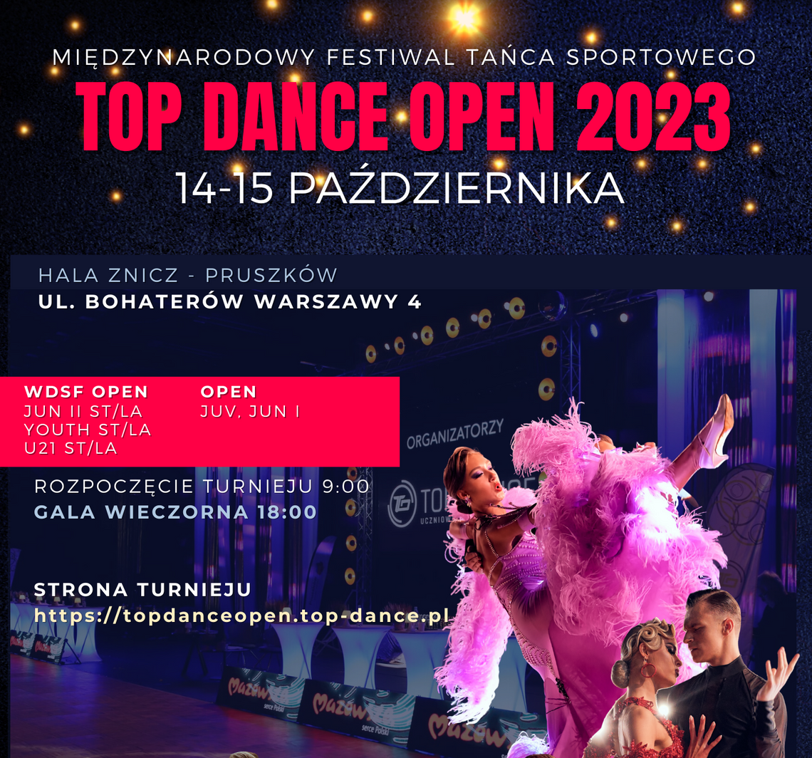 Międzynarodowy Festiwal Tańca Sportowego Top Dance Open 2023 w Pruszkowie